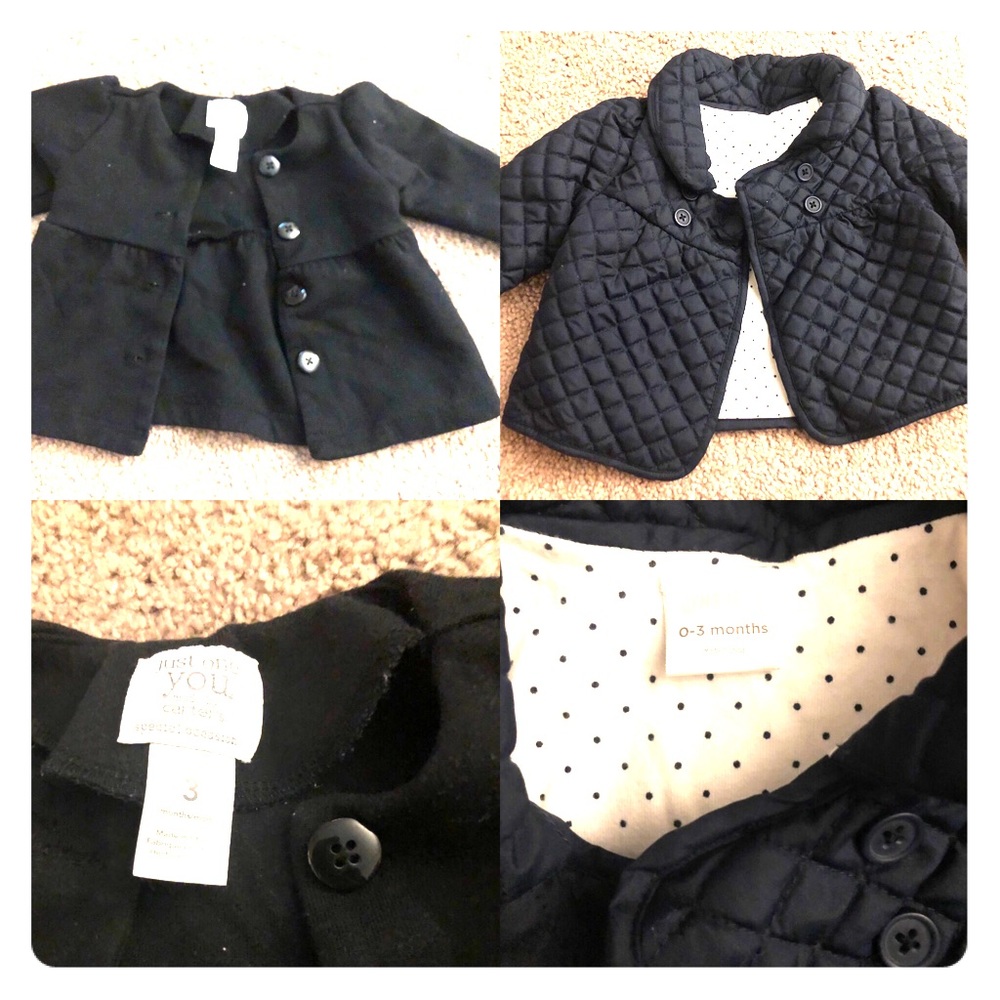2 BABY GIRL JACKETS.